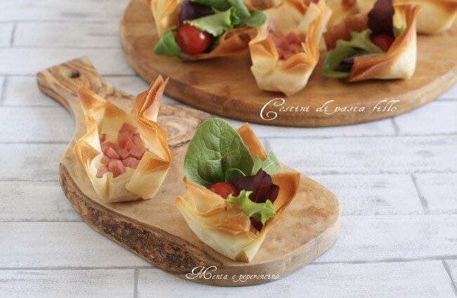 Cestini di pasta fillo