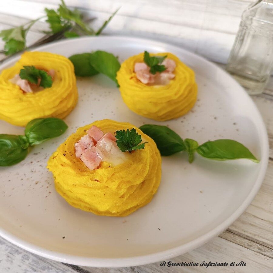 Cestini di patate filanti