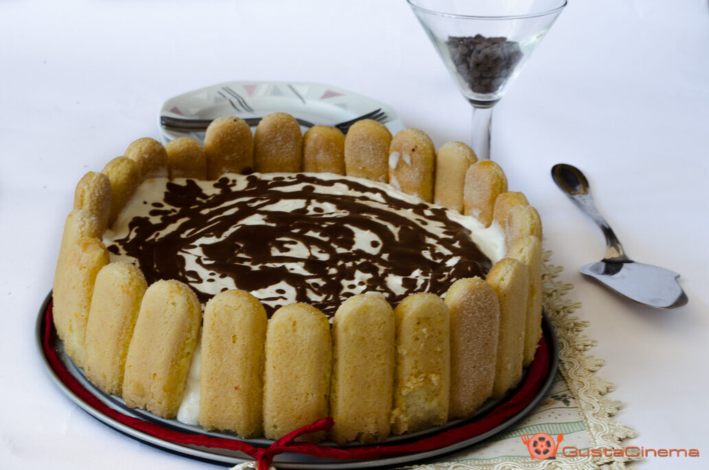 Charlotte tiramisù all’arancia e cioccolato – ricetta senza uova