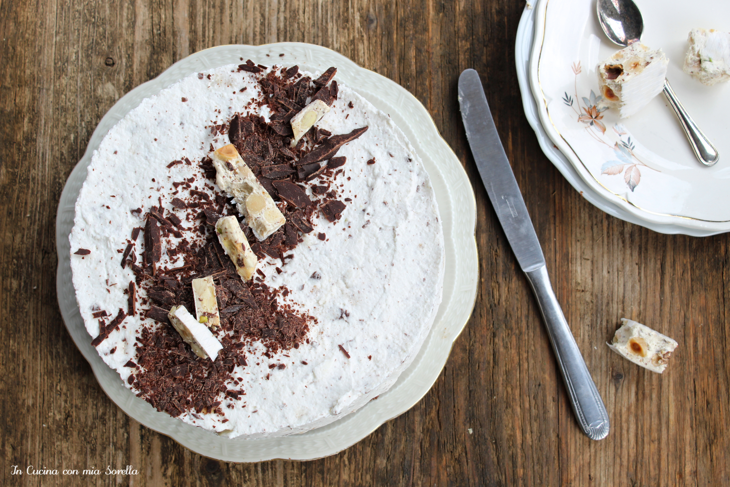 Cheeesecake al torrone senza cottura