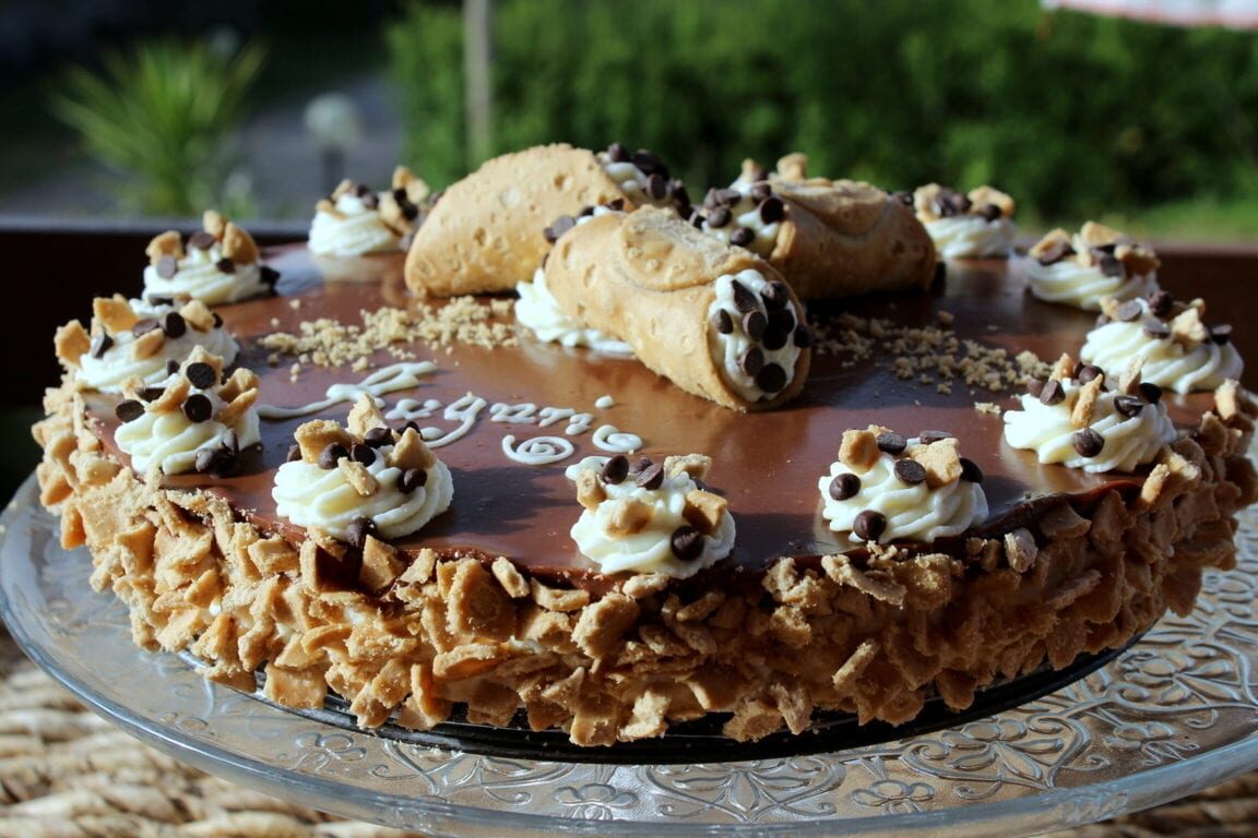 Cheescake al cannolo con crema di nutella!