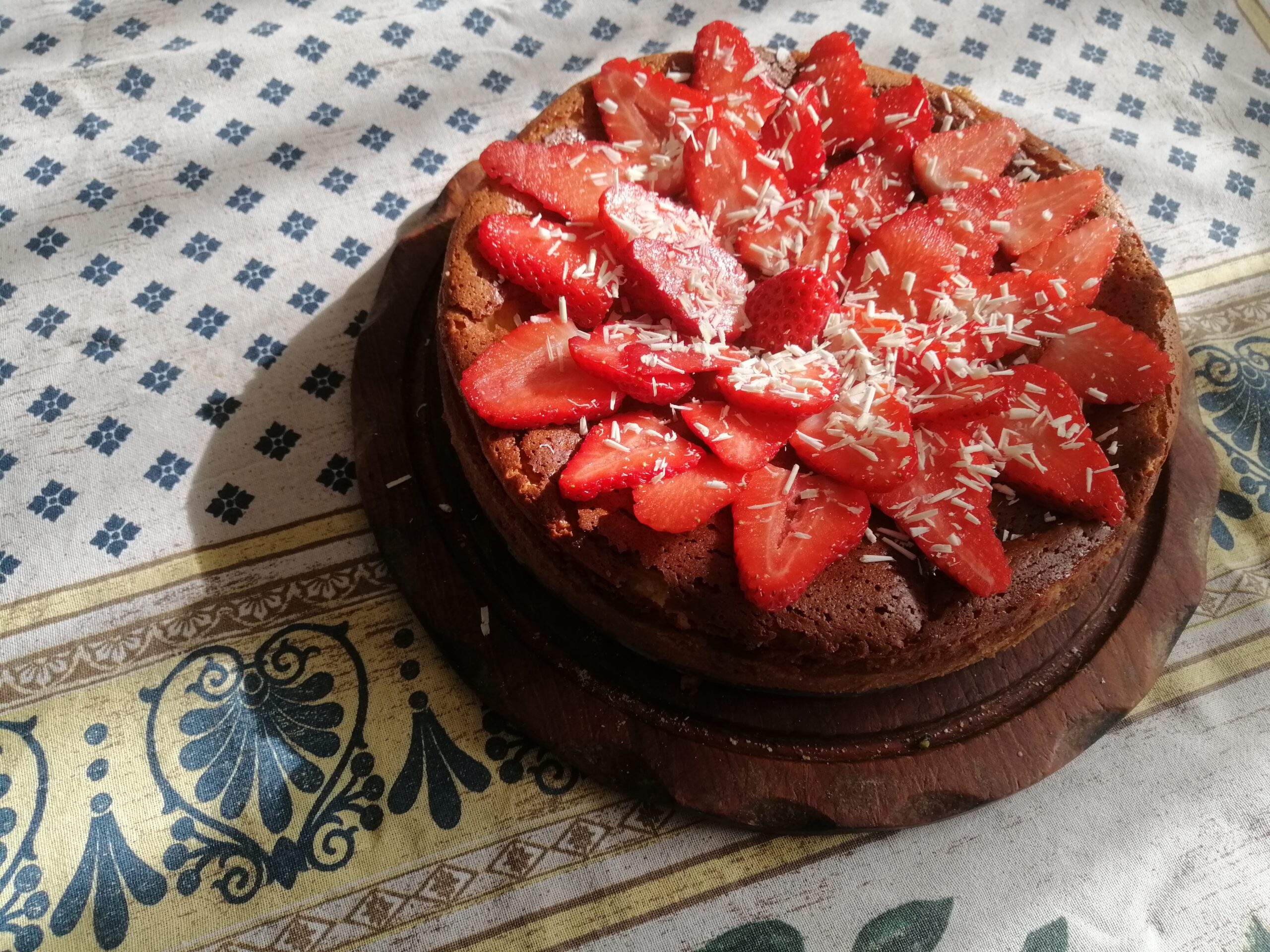 Cheese cake al cioccolato bianco con fragole