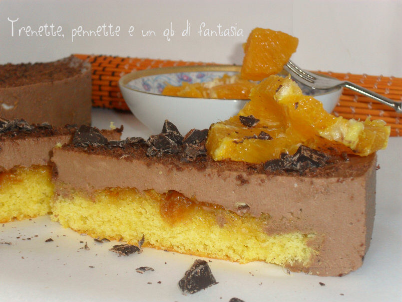 Cheese-cake cioccolato e arancia