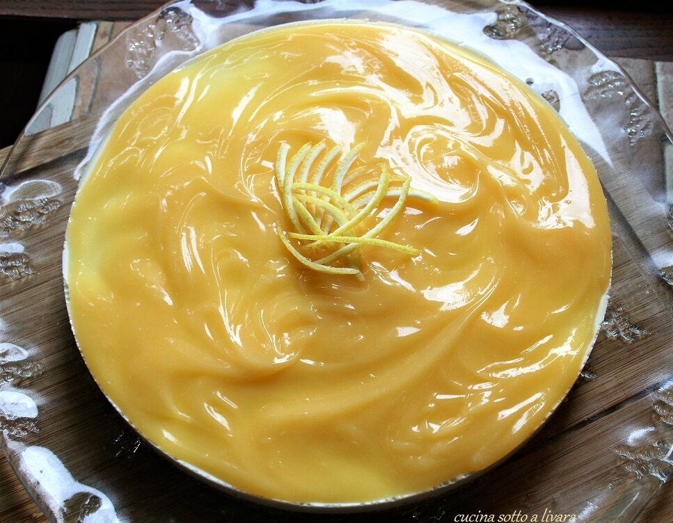 Cheese cake con farcitura al lemon curd