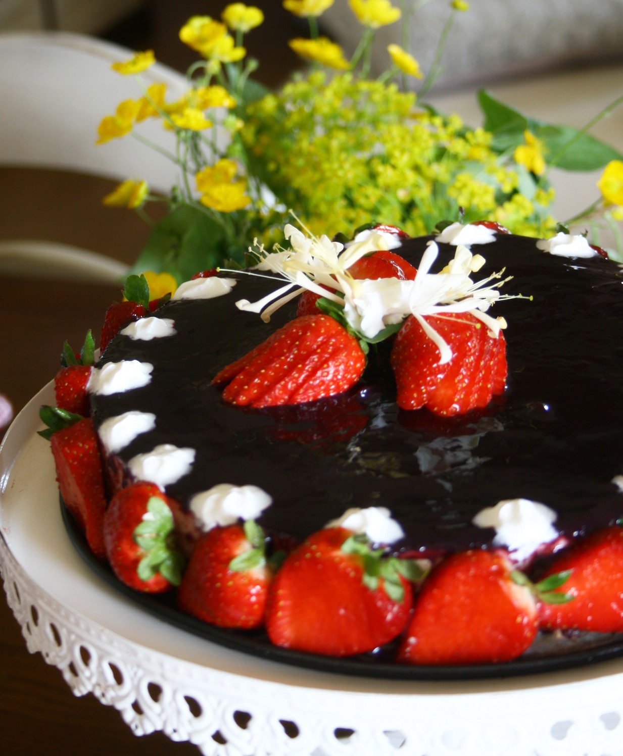 Cheese cake ricotta e fragole