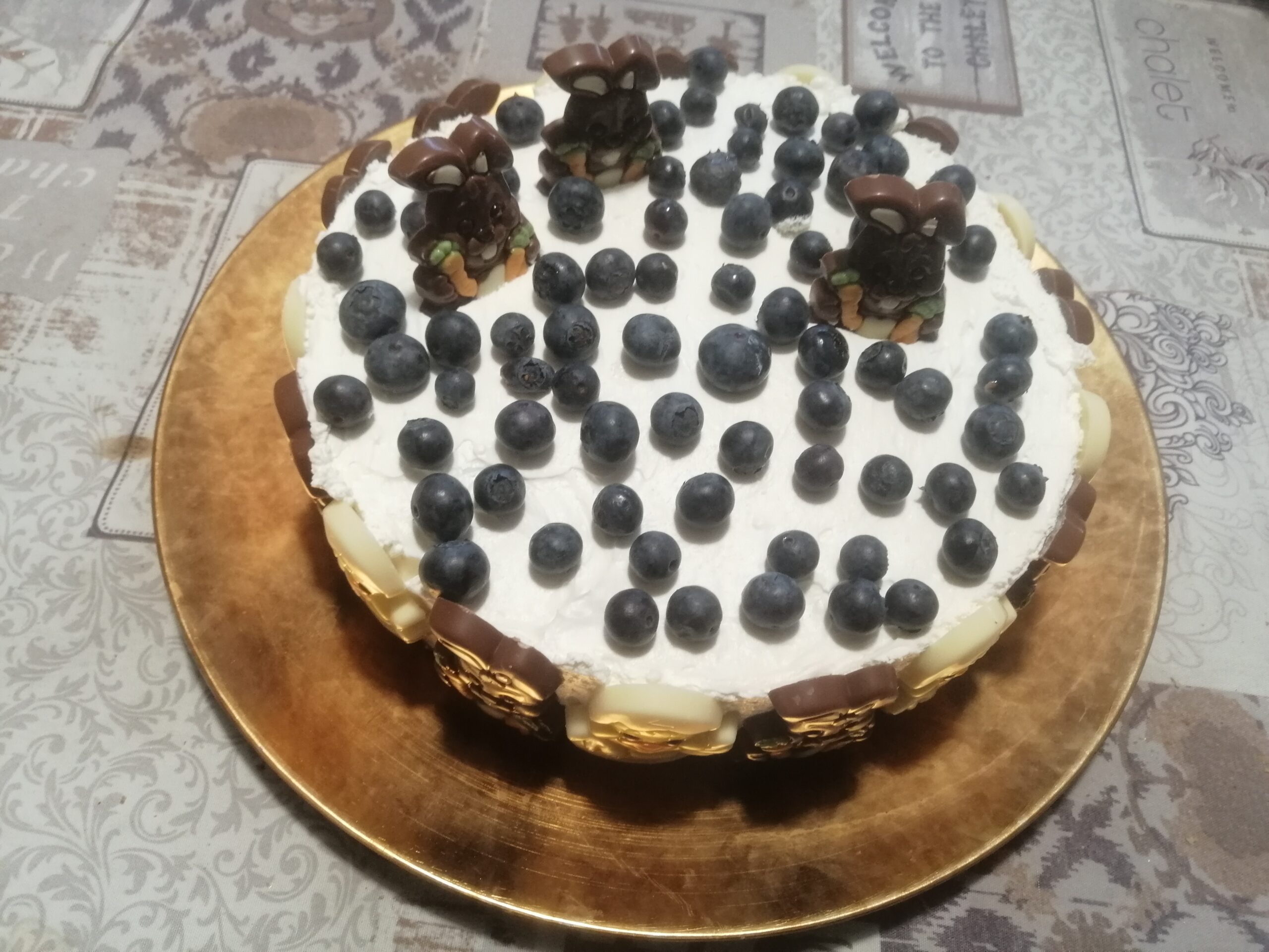 Cheese cake senza cottura ai mirtilli