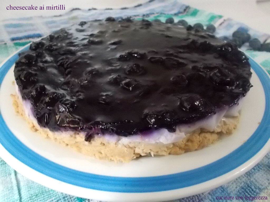 Cheesecake ai mirtilli