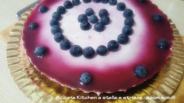 Cheesecake ai mirtilli senza cottura di gloria kitchenusa
