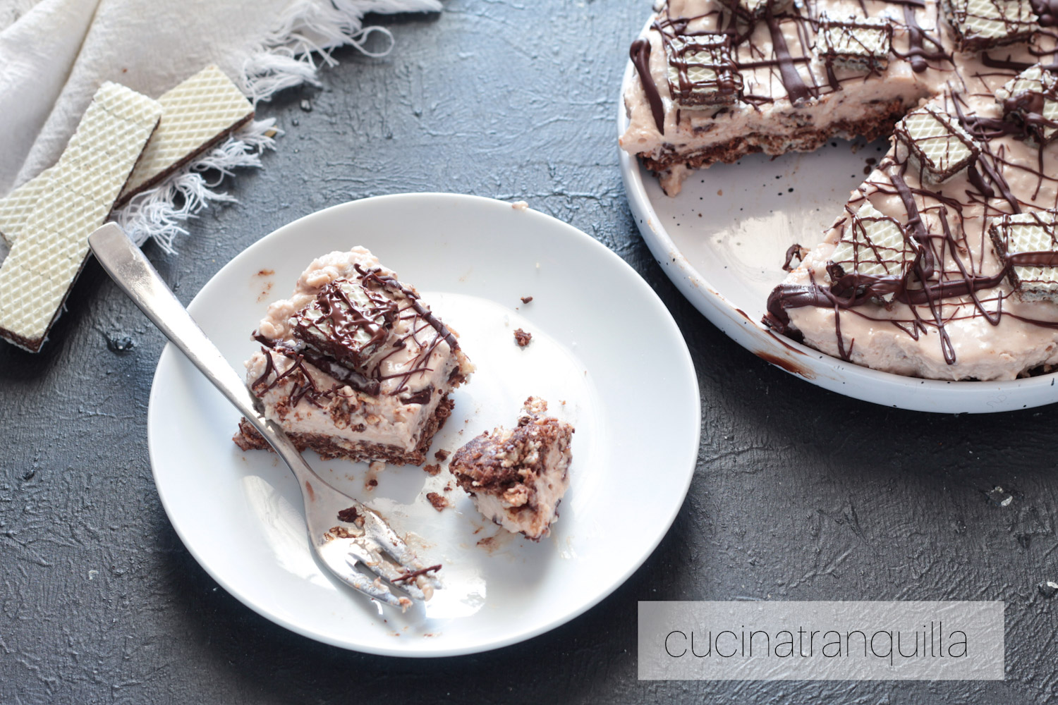 Cheesecake ai wafer senza panna