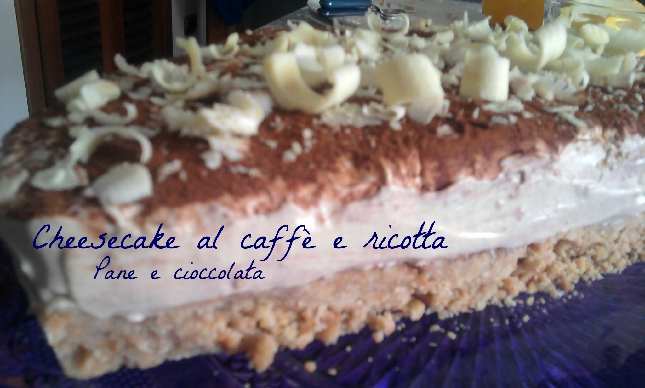 Cheesecake al caffè e ricotta