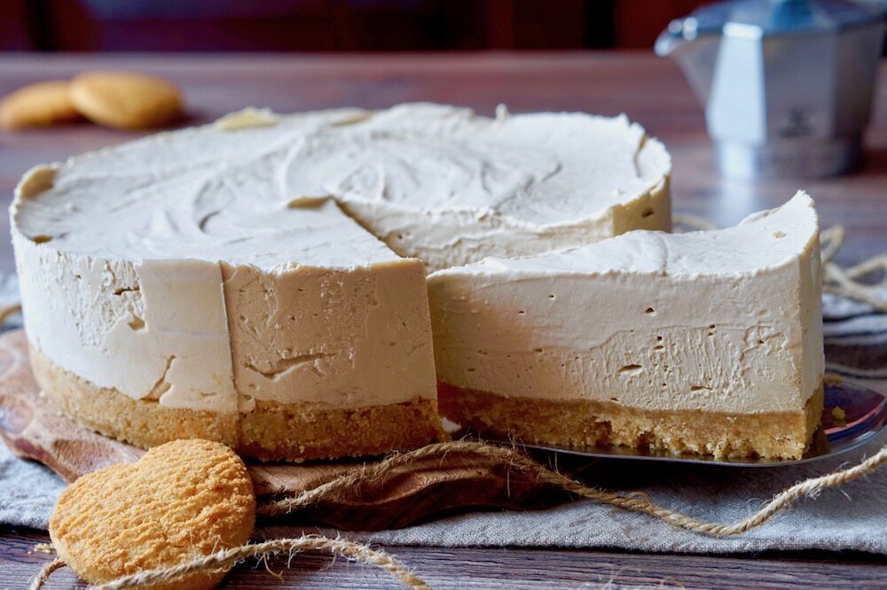 Cheesecake al caffè senza cottura