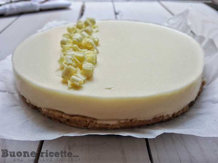 Cheesecake al cioccolato bianco