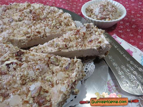Cheesecake al cioccolato e noci