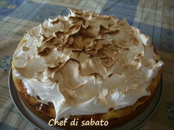 Cheesecake al limone meringata