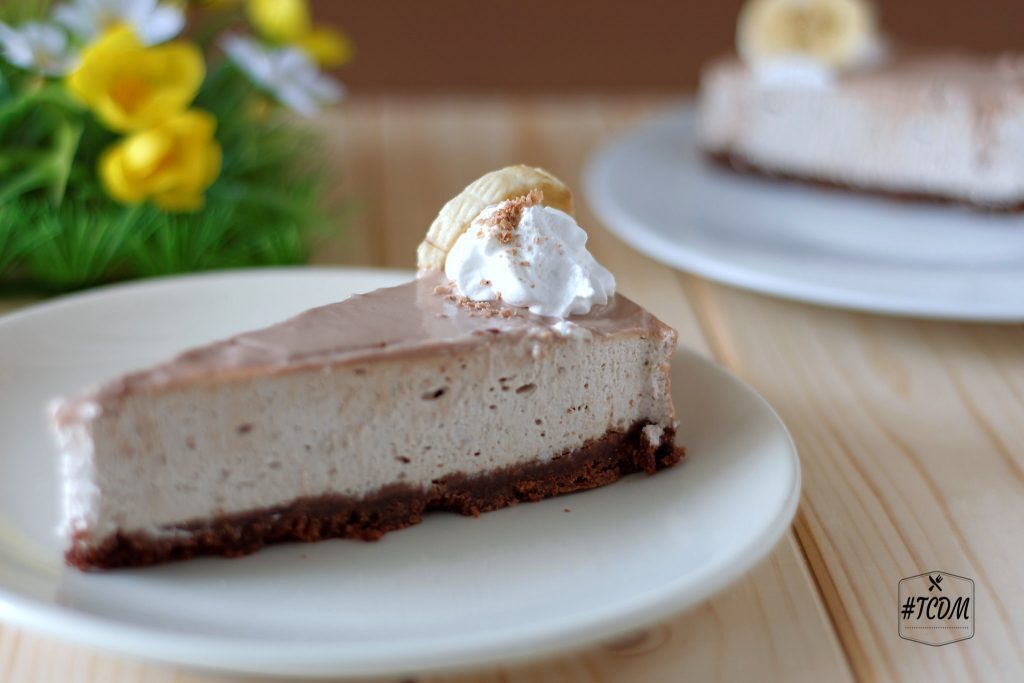 Cheesecake alla banana e cioccolato kinder