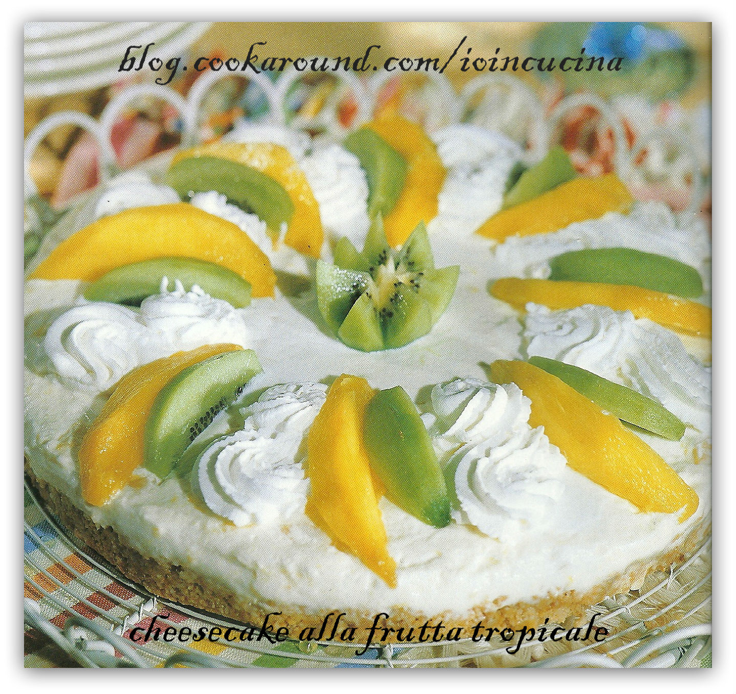 Cheesecake alla frutta tropicale
