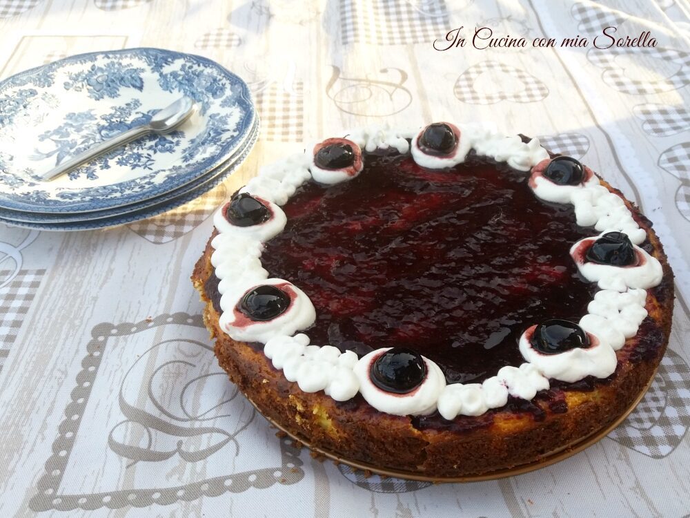 Cheesecake alla ricotta e amarene