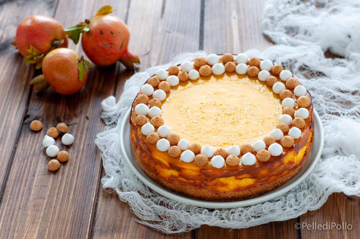 Cheesecake alla zucca cotta al forno