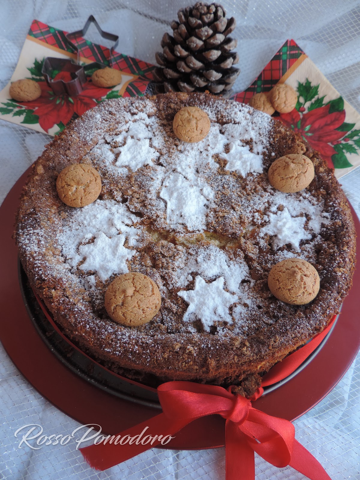 Cheesecake alla zucca e amaretti