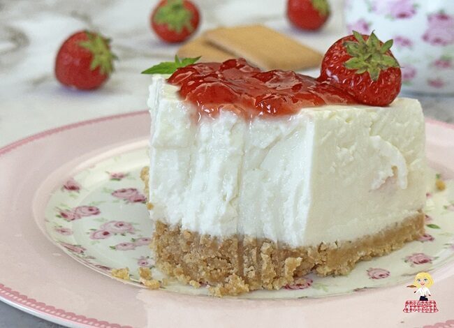 CHEESECAKE ALLE FRAGOLE SENZA COTTURA