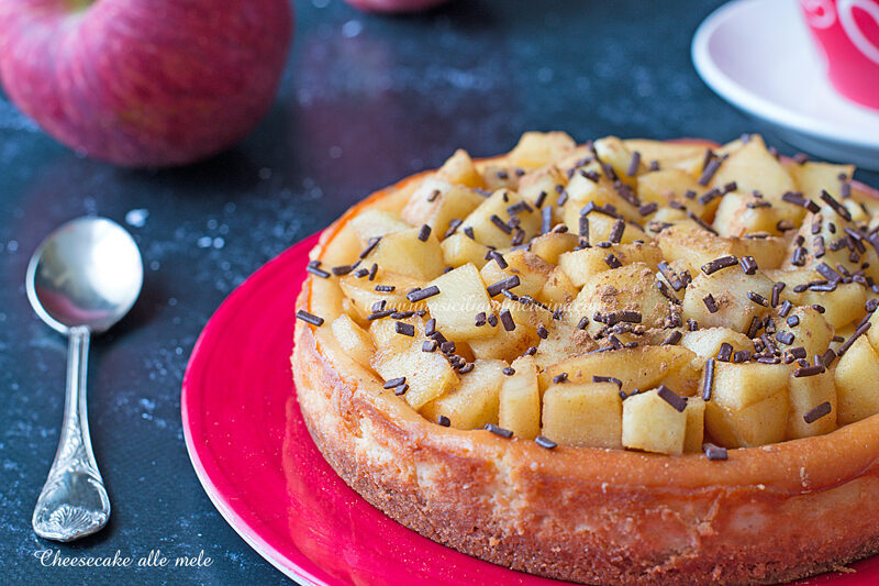 Cheesecake alle mele e ricotta