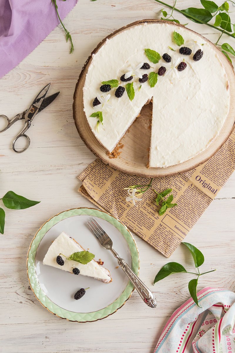 Cheesecake alle more di gelso