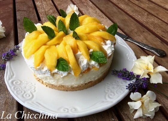 Cheesecake alle pesche