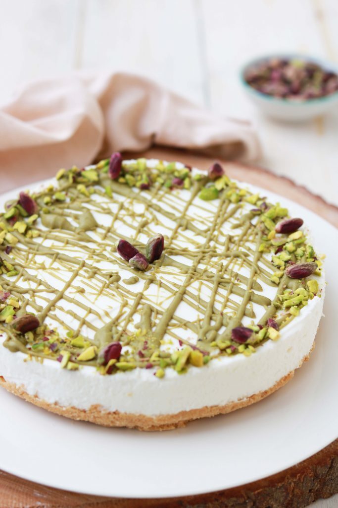 Cheesecake allo yogurt e pistacchio