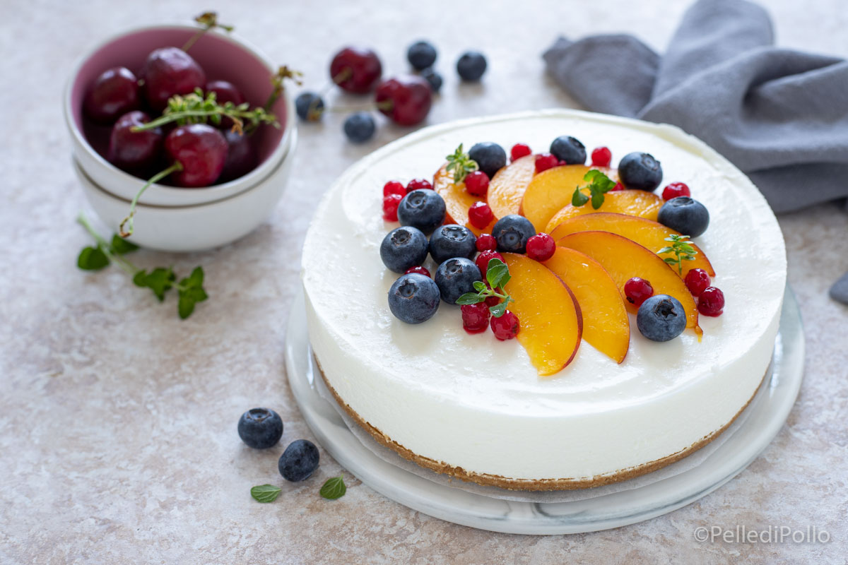 Cheesecake allo yogurt senza cottura