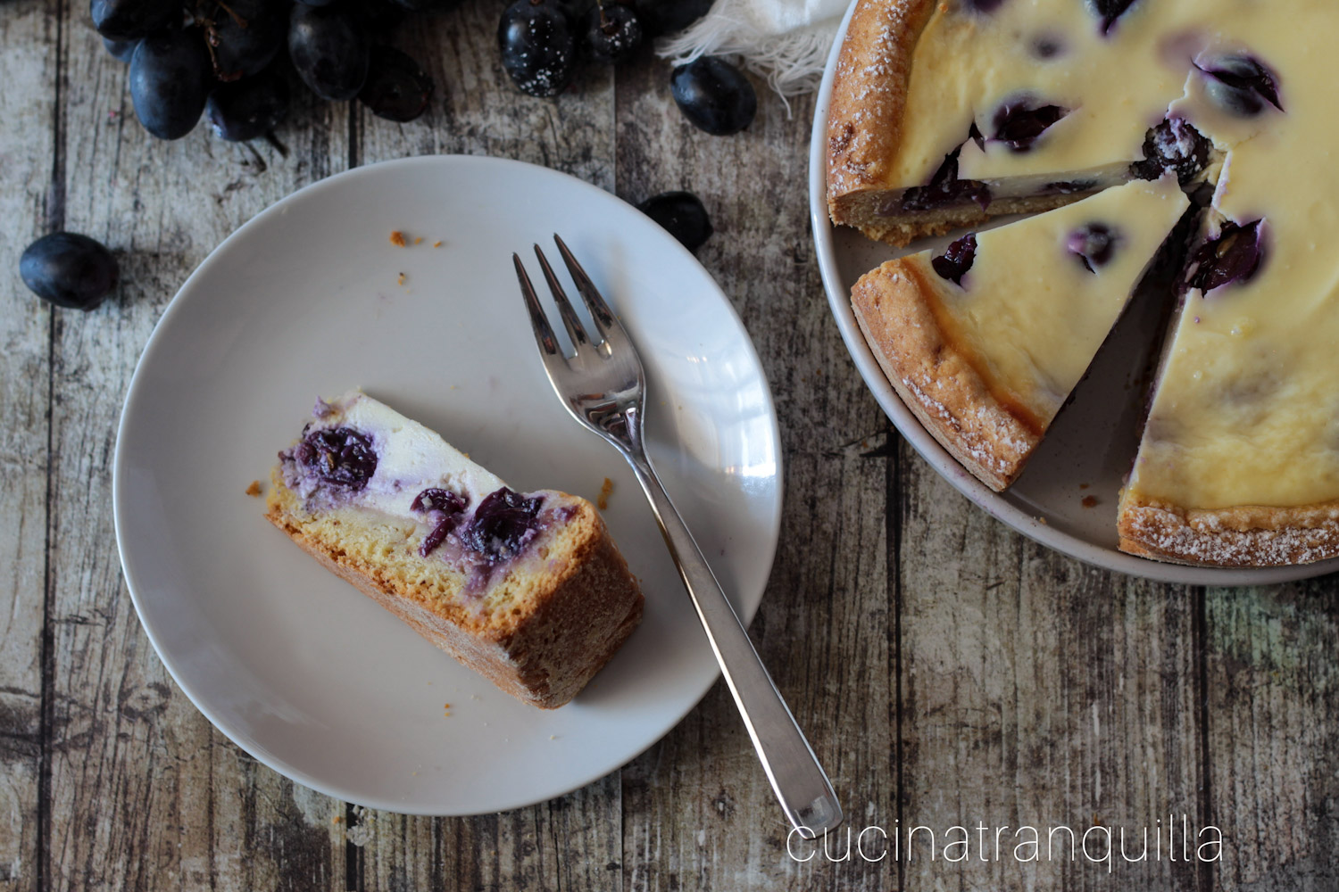 Cheesecake all’uva