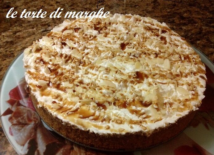 Cheesecake banana e caramello