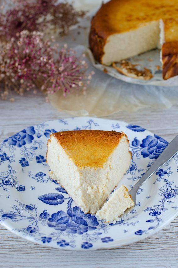 Cheesecake basca – basque burnt cheesecake – senza lattosio