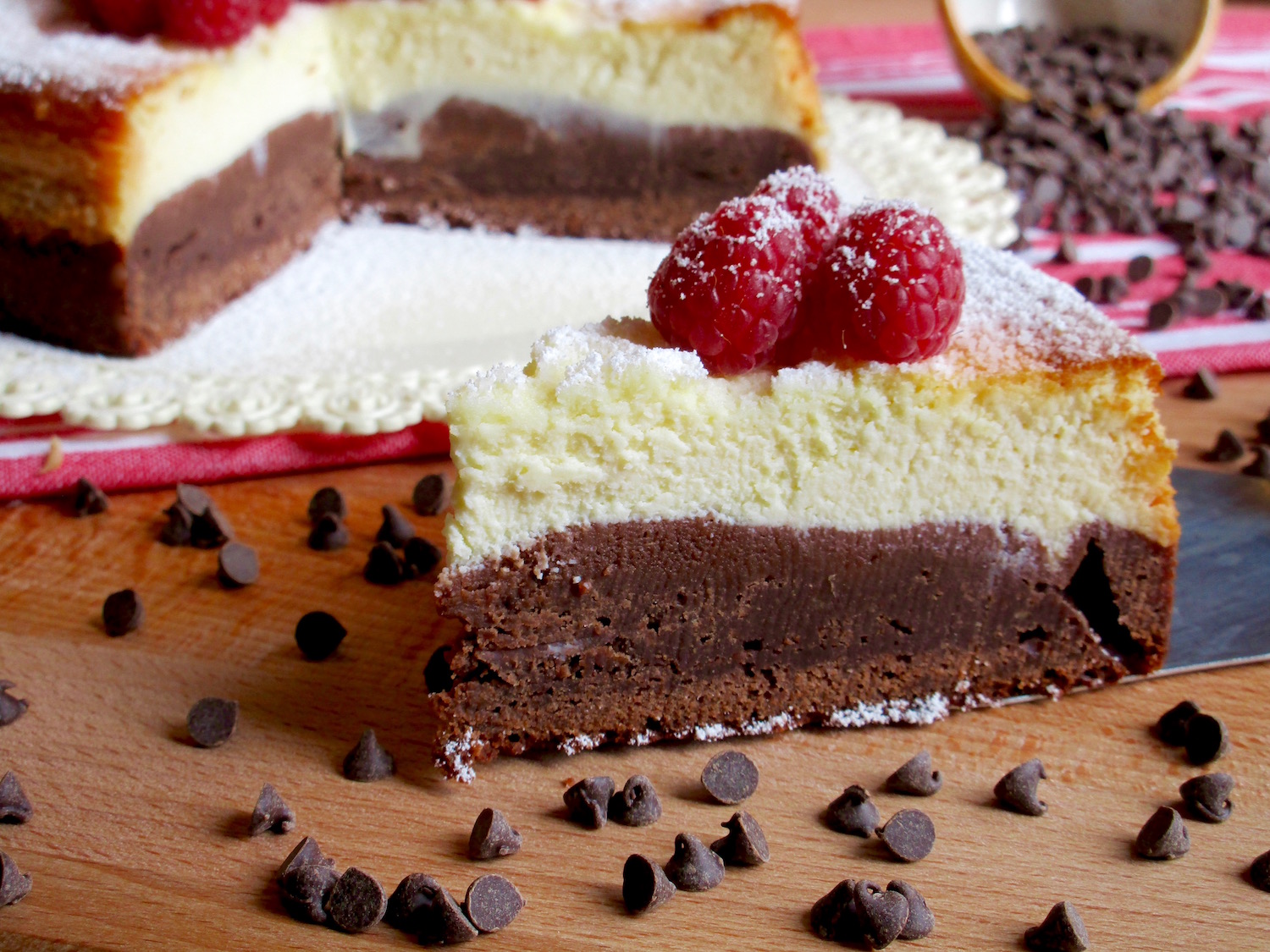 Cheesecake brownie