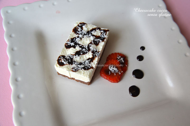 Cheesecake cocco senza glutine