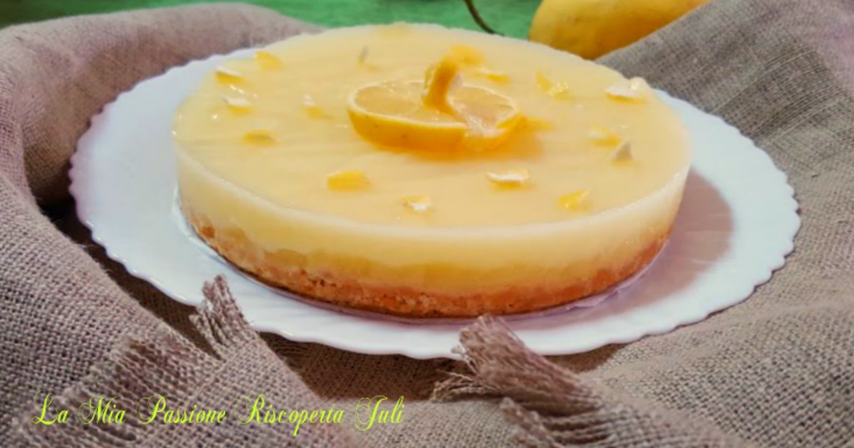 Cheesecake con crema di limone
