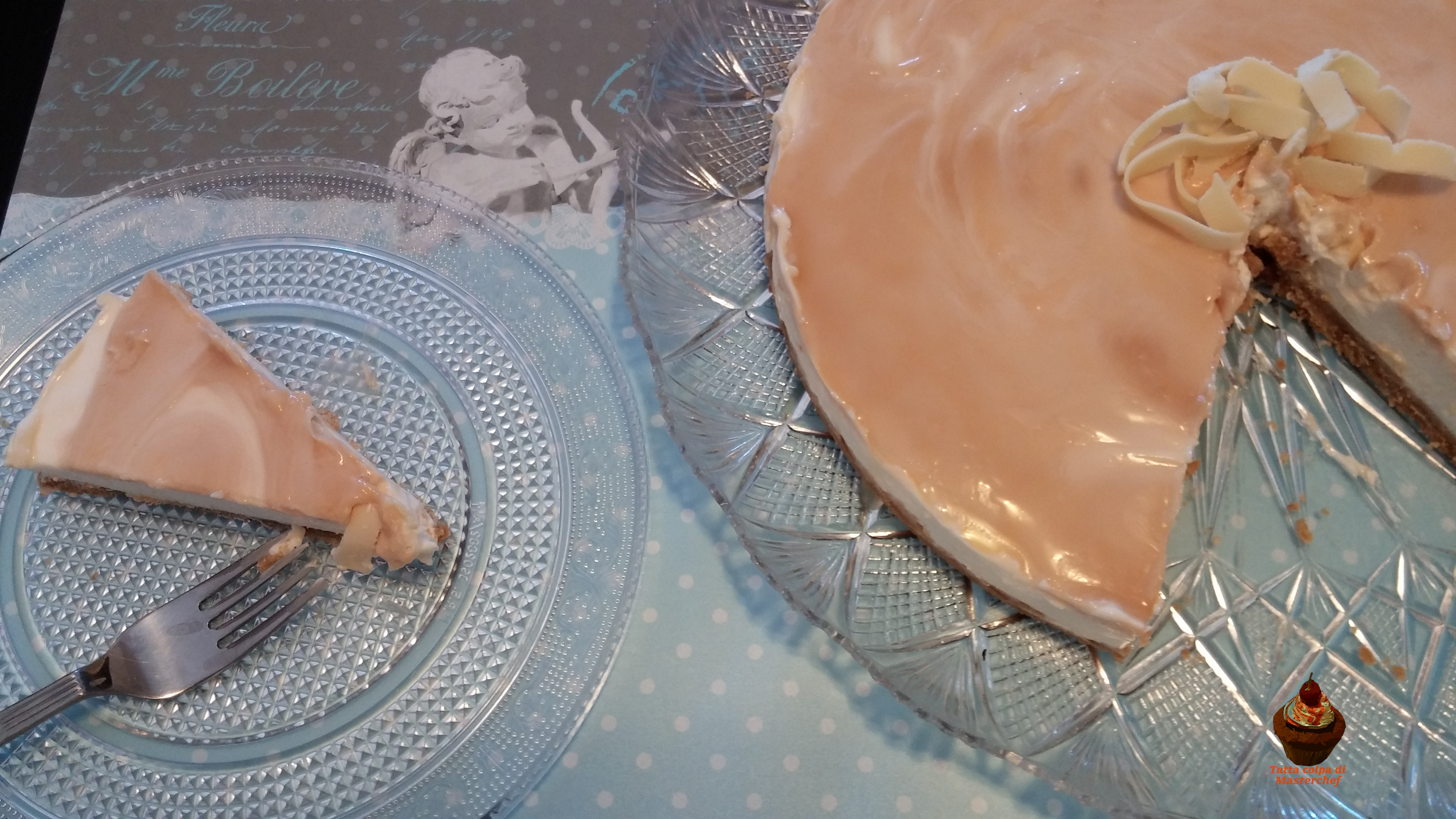 Cheesecake con crema mou