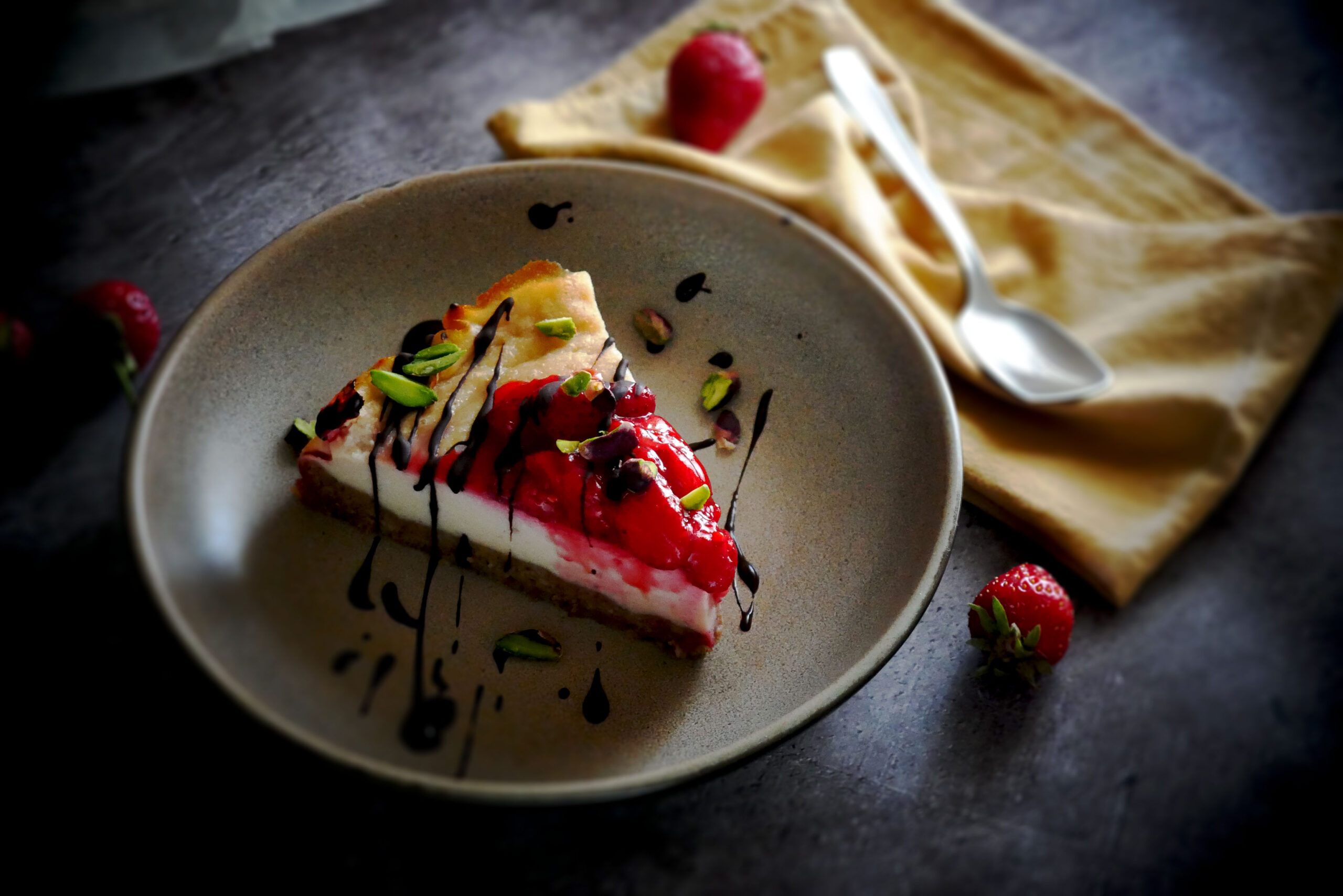 Cheesecake con fragole