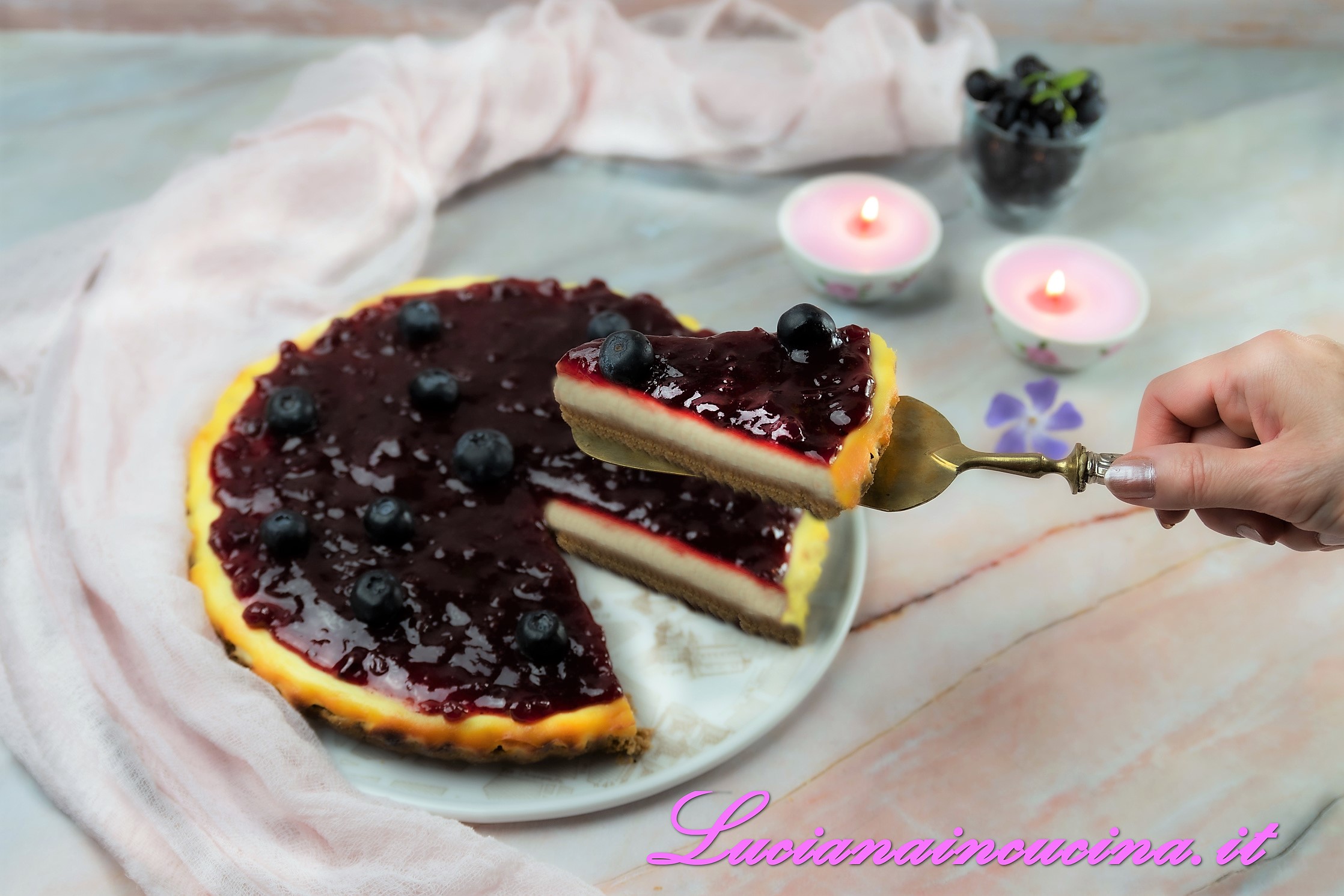 Cheesecake con la ricotta