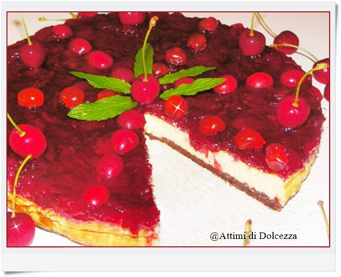 Cheesecake cotta alle ciliegie