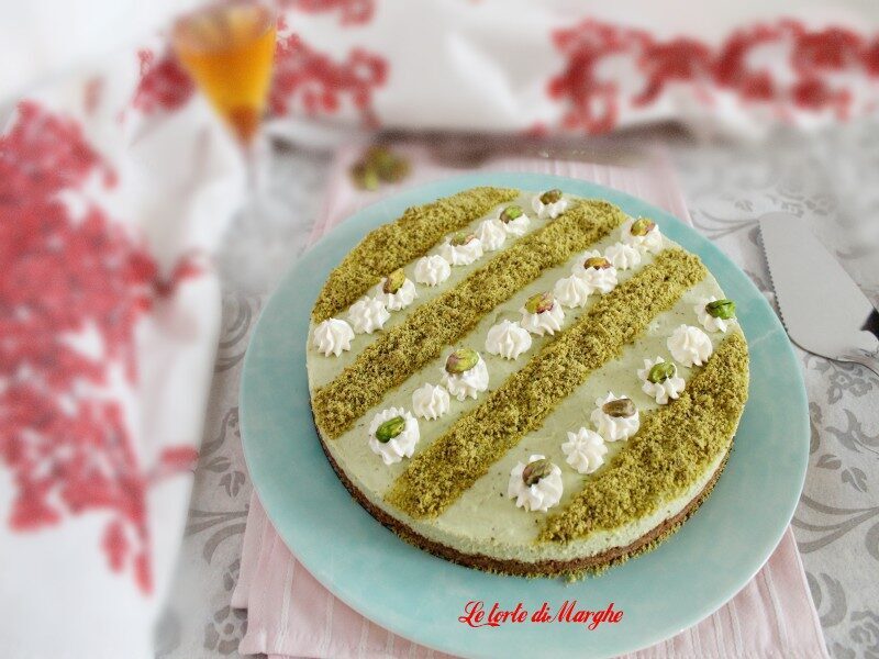 Cheesecake di ricotta al pistacchio