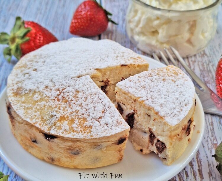 Cheesecake fiocchi di latte in friggitrice ad aria