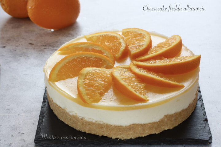 Cheesecake fredda all’arancia