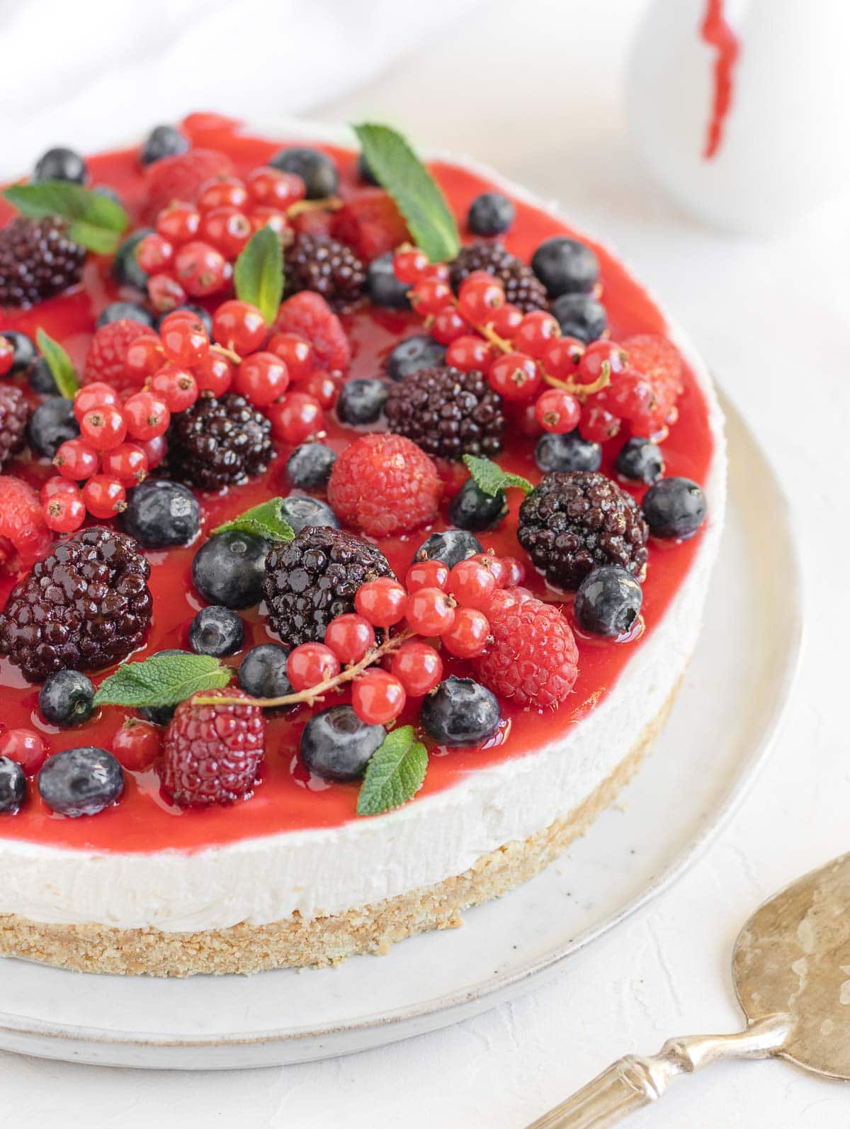 Cheesecake fredda senza gelatina