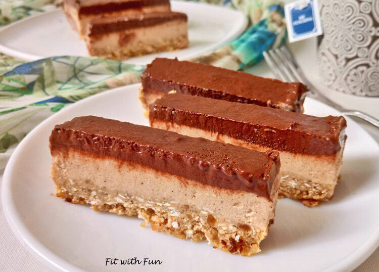 Cheesecake gelato proteico arachidi e cacao