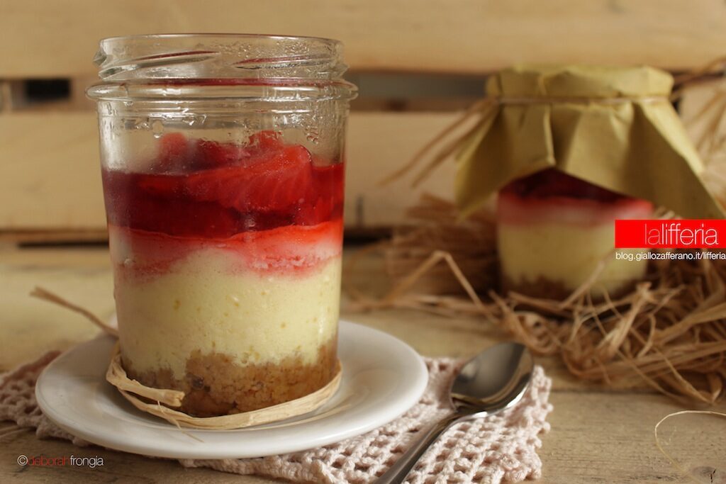 Cheesecake in barattolo senza forno