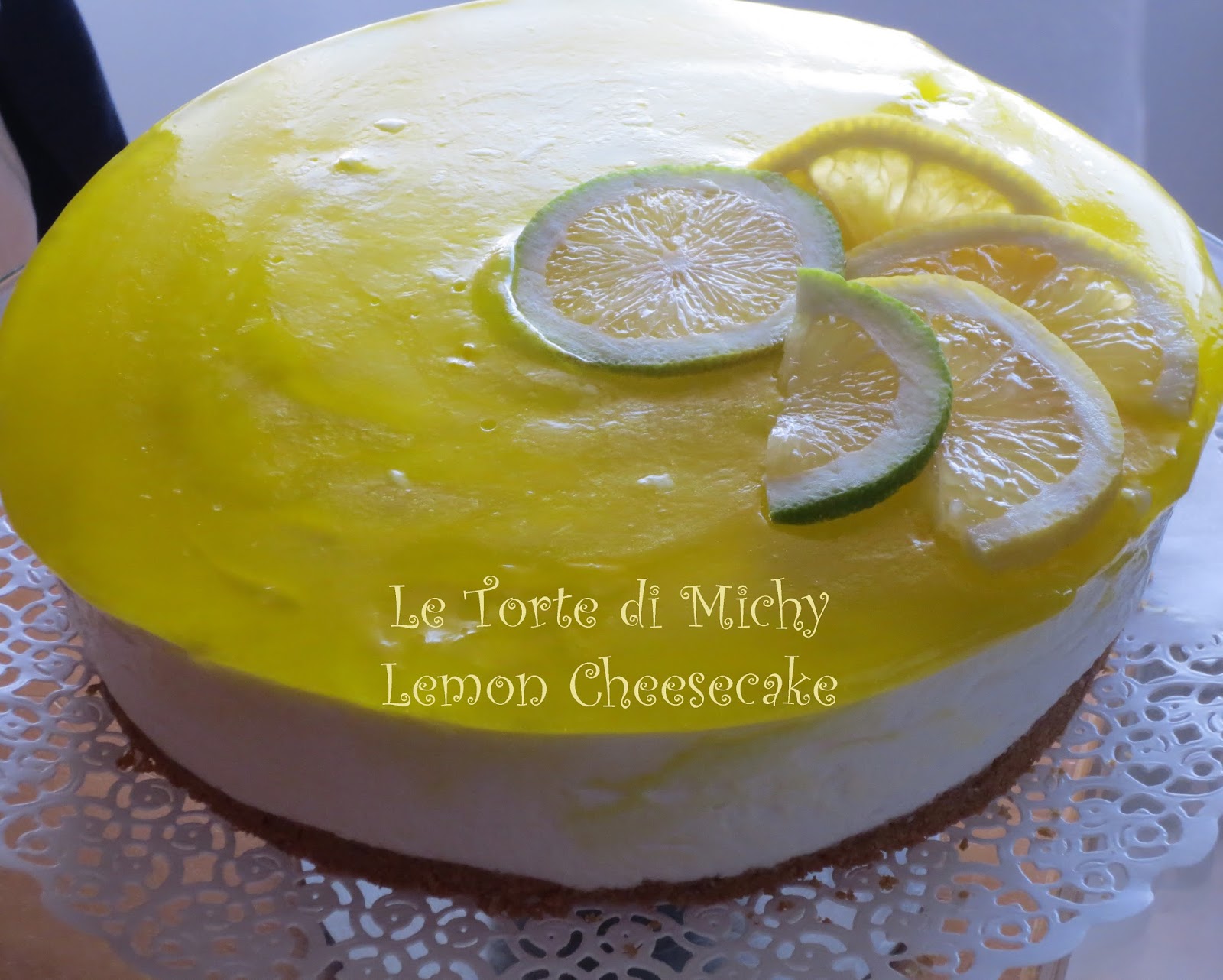Cheesecake light al limone (lemon cheesecake)