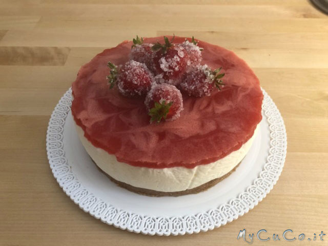 Cheesecake light alla fragole con il companion moulinex