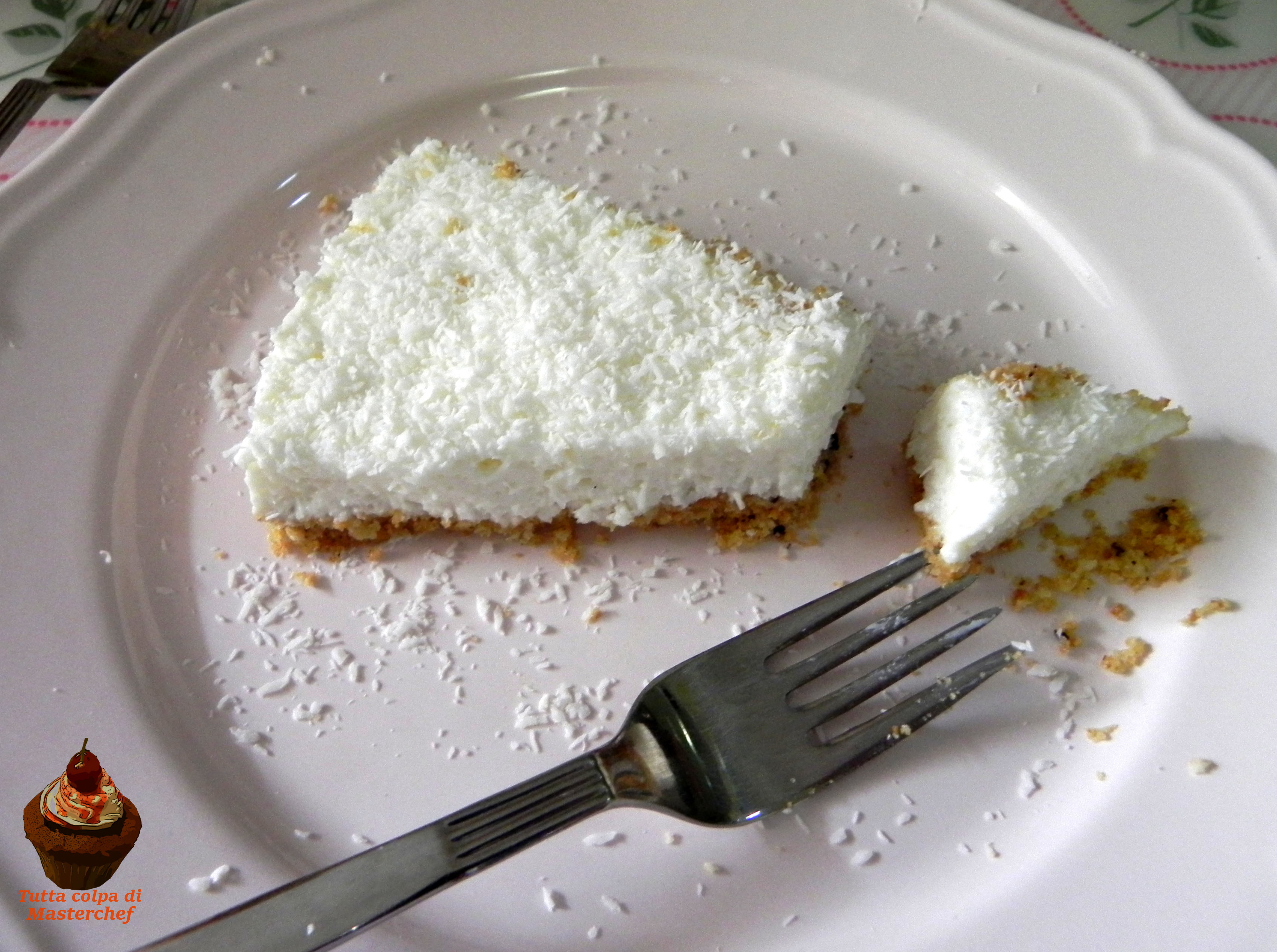 Cheesecake light yogurt e cocco