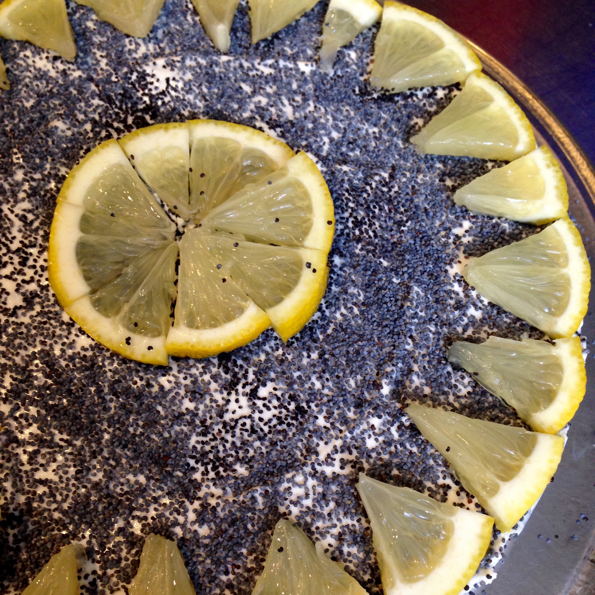 Cheesecake limone e semi di papavero
