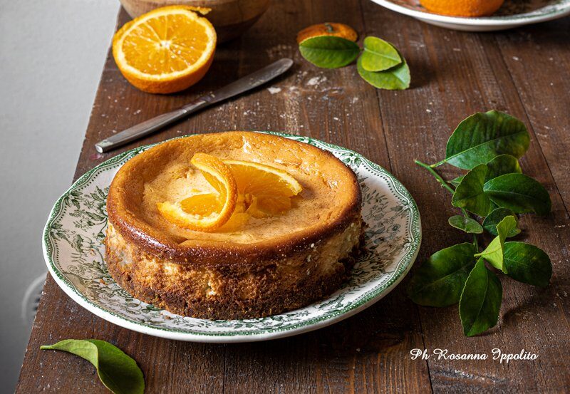 Cheesecake profumata all’arancia